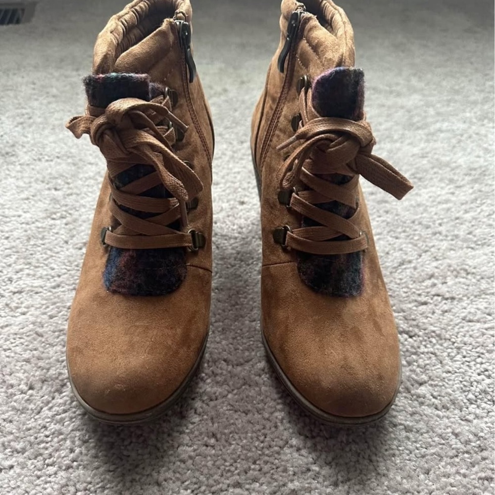 Crown Vintage Brown Suede Ankle Boots